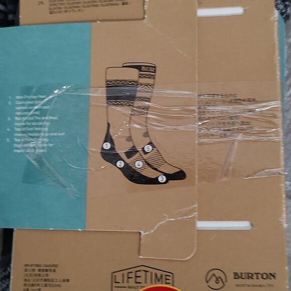 Men's Burton Performance Lightweight Sock  2 pack   Sz Small NWT - Picture 5 of 6